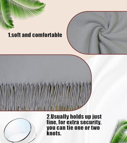 Winter Soft Long Scarf, Pashmina Shawls and Wraps, Warm Large Scarves for Men Women Evening Dress Wedding - color: Light Grey