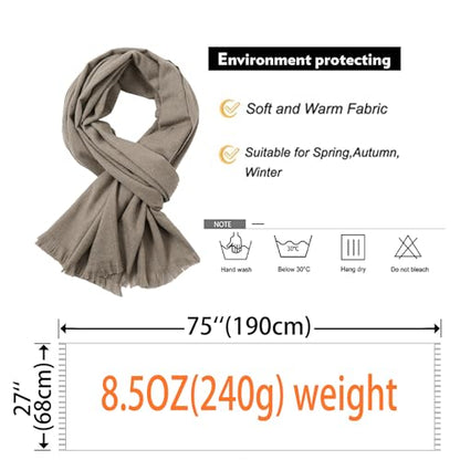 Shawl Wraps for Women Pashmina Shawls and Wraps for Evening Dresses Large Soft Scarf Winter Scarf Wedding Shawl… - color: Khaki