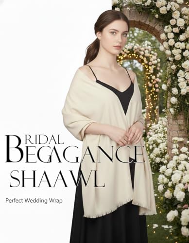 Shawl Wraps for Women Pashmina Shawls and Wraps for Evening Dresses Large Soft Scarf Winter Scarf Wedding Shawl… - color: Cream