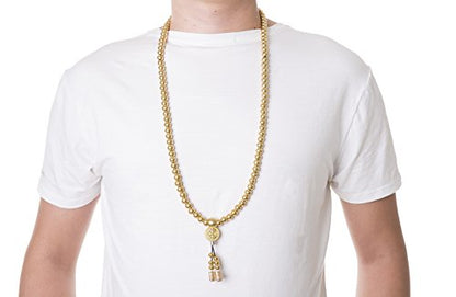 108 Destiny Nepal Prayer Full Metal Buddism Bead Mala Necklace (full brass)