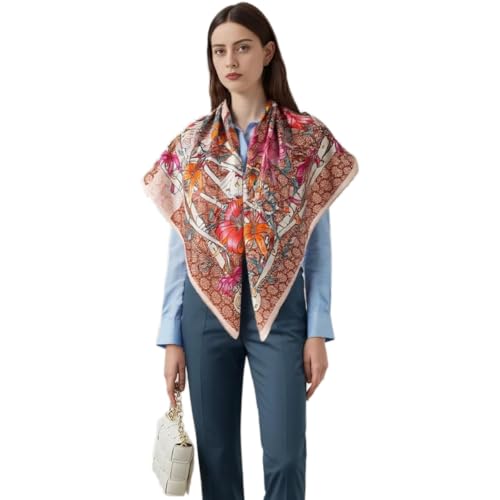 Cashmere-soft Mercerized wool Shawl Pashmina Lightweight Travel Wrap & Evening Scarf |Office |Wedding - color: 13 Tea Brown