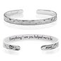 Carviell Bracelet - Gifts for Women – Inspirational, Friendship, Love, Mom, Daughter, Sister, Christian, Graduation, Memorial & Wedding Gifts – 100+ Phrases – Stainless Steel, Gift-Ready - style: MOM's Gift - Everything I am you helped me to be