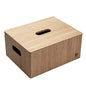 MobileVision Bamboo Storage Box PLUS LID COMBO, 12”x 9”x 6”, Durable Bin w/Handles, For Clothes, Shoes, Arts & Crafts, Closet & Office Shelf