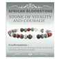 Bymitel Handmade Reiki Gemstone Stretch Bracelet, 4/6/8mm Natural Beauty & Spiritual Essence, Crystal Healing for Unisex Adults - color: African Bloodstone（ Stone of Vitality and Courage ）, size: 6mm