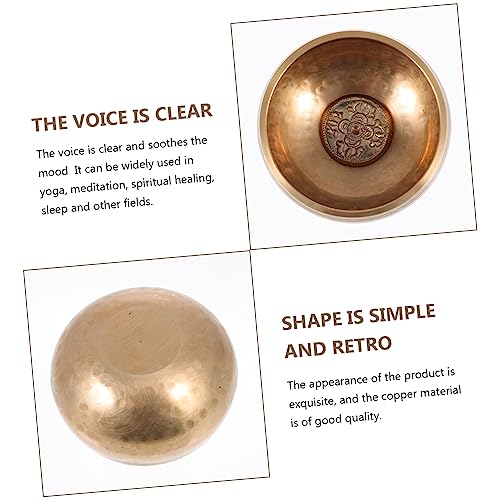 1Set Professional Meditation Singing Bowl with Stick and Gasket for Healing Music for Yoga and