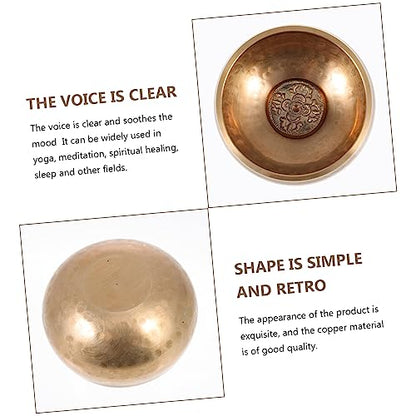 1Set Professional Meditation Singing Bowl with Stick and Gasket for Healing Music for Yoga and