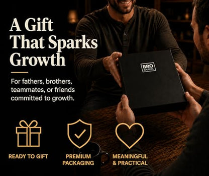 Self Mastery Journal for Men | 12-Week Guided System for Gratitude, Mindfulness & Habit Building with Structured Daily Prompts | Build Discipline & Mental Clarity | A5 Vegan Leather Hardcover | Gift-Ready