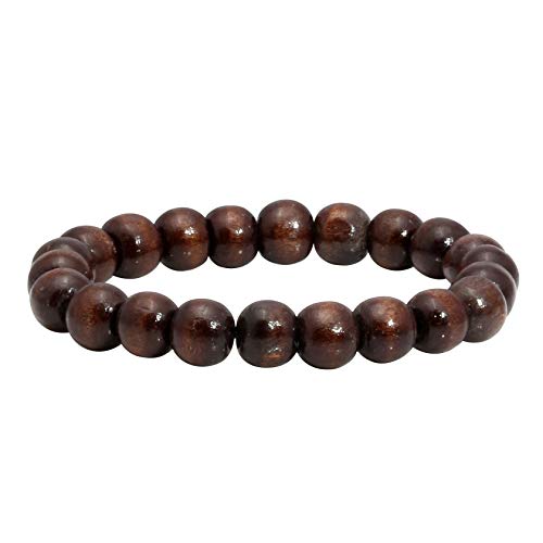 Wooden Stretch Bracelet Wood Beads Bracelets for Men Women Prayer Meditaiton Bracelet