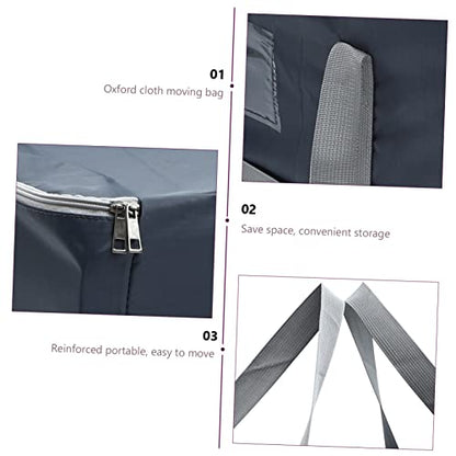 1Pc Extra Oxford Cloth Moving Storage Bag Durable Zippered Bedding Pouch for Clothes and Quilts for Packing and Organizing Essentials