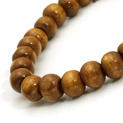 3 Pcs Wooden Beads Bracelet for Men Women Elastic Bracelet Adjustable 6.5-7.5"