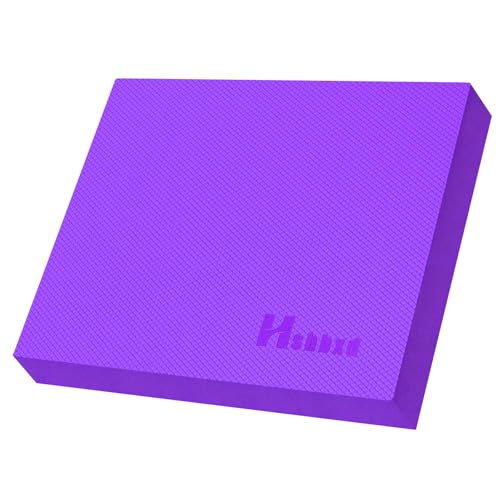 Professional Balance Pad, Nonslip Foam Exercise Balance Pad Cushion for Physical Therapy, Foam Balance Mat for Exercise, Yoga, Fitness, Stability Training and Stretching - color: Purple, size: 15.7*13.0*2in