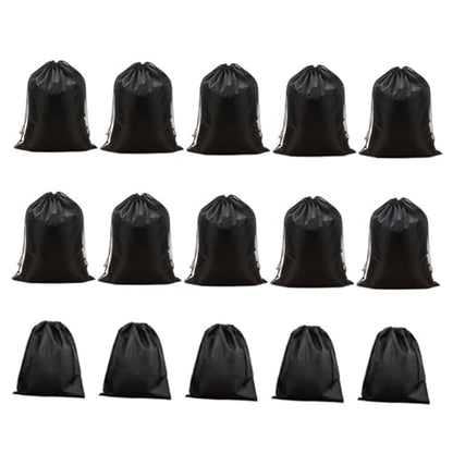 1Set Non Woven Double Drawstring Storage Bag Includes Dustproof Lightweight Portable Organizer for Home Travel