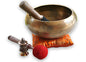 6.5 Inch Relaxing Yoga Meditation Om Peace Singing Bowl/Cushion/Rosewood Mallet/drum stick and free cushion