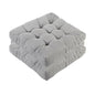 Meditation Floor Cushions Set of 2, Thickened Floor Pillow for Adults, Large Square Pillows Seat Cushion for Tatami Living Room Yoga, Memory Sponge Block Added, 22x22 Inch, Grey