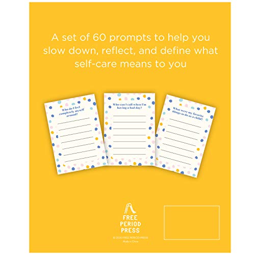 WORLD TRAVELER Eccolo Mindfulness Cards for Self Care and Stress Relief, Taking Care of Me, Deck of 60 Questions Cards with Prompts to Stay Grounded, Grateful, and Reflect, Gift Box Design