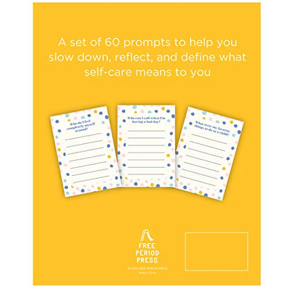 WORLD TRAVELER Eccolo Mindfulness Cards for Self Care and Stress Relief, Taking Care of Me, Deck of 60 Questions Cards with Prompts to Stay Grounded, Grateful, and Reflect, Gift Box Design