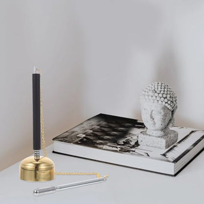 Flexible Chime 5.90 Inch Handheld Buddhist Supply Temple Instrument for Meditation Mindfulness Rituals and Spiritual Practices