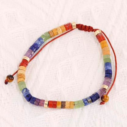 HUTIMY Chakra Bracelets for Women Jewelry Ornament Spiritual 7 Chakras Healing Crystals Gifts Meditation Bracelet