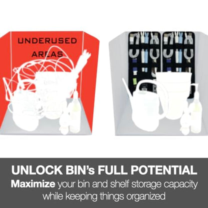 Travel Drawer Bin Organizers - Pack of 3, Elastic Panels for Cables, Cords, Electronics, Suitcase - Tactical Organizer Board for Junk Drawer and Bin