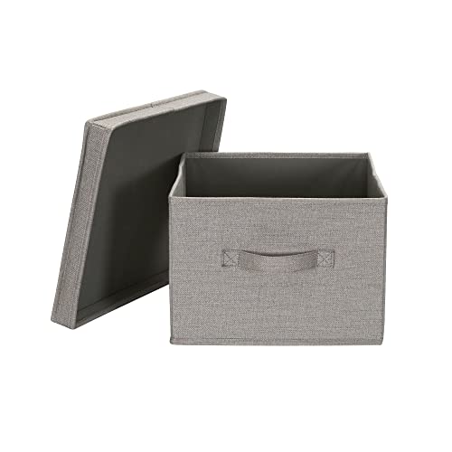 Household Essentials Large Fabric Storage Bins 2 Pack, Gray - color: Grey