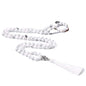 108 Mala Beads Necklace Semi-Precious Gem Stones Meditation Necklace 108 Hand Knotted Japa Mala Beaded Tassel Necklace with Tree of Life Pendant - color: Natural White Howlite