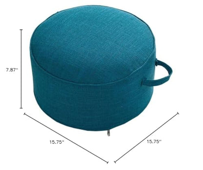 FANCYPUMPKIN Yoga Meditation Tatami Floor Pillow Seat Cushion Zafu Foot Stool, Dark Blue - color: Dark Blue