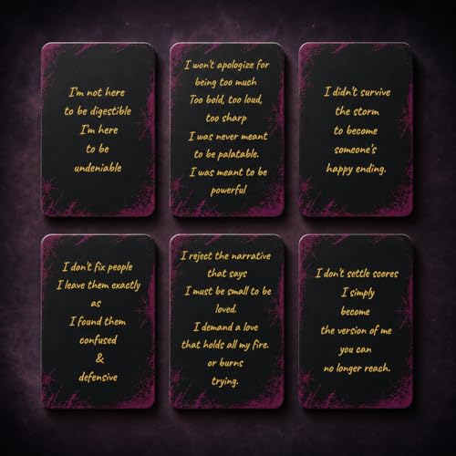 Badass Affirmation Cards for Women — 52 Daily Affirmations Card Deck with a Stand | for Self-Care And Gifts For Women Who've Outgrown Toxic Positivity