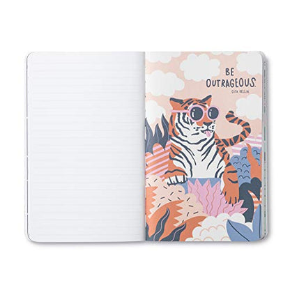Compendium Softcover Journal - You Are Weird, Unique, and Wildly Perfect. – A Write Now Journal with 128 Lined Pages, 5″W x 8″H - color: Wildly Green