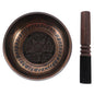 BESTonZON Tibetan Meditation Singing Bowl with Wooden Mallet High Resonance Sound for Yoga Relaxation Music Therapy and Home Decoration