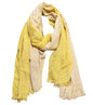 Women's Cotton Scarves Lady Light Soft Fashion Solid Scarf Wrap Shawl - color: 8 # Yellow Beige