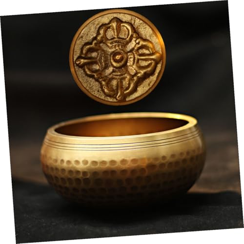 Handmade Tibetan Singing Bowl Set with Stick and Cushion for Meditation Yoga Sound Healing Feng Shui Mindfulness Portable Copper Bowls with Box for Spiritual Balance and Relaxation