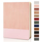 Lined Journal Notebook for Work College Ruled Note Book 7.2"x9.6"B5 PU Leather Daily Journaling 160 Pages for Women Men Writing Home School Supplies Business (Pink) - color: 05-Pink-1pack, style: B5 Lined 160pages