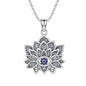Evil Eye Necklace for Women 925 Sterling Silver, Protection Necklace with Blue Evil Eye Charm, Evil Eye/Lotus Pendant Jewelry, Birthday Christmas Gifts for Her - style: Lotus Evil Eye Necklace