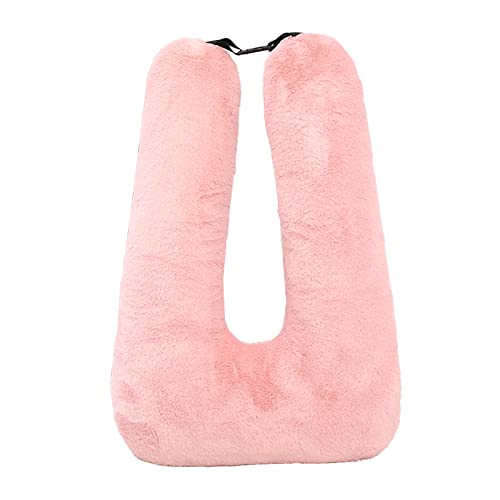 Travel Pillow Car Pillow(28x18in) U Shaped Cushion Pillow, Long Distance Travel Sleep Pillow for Head and Body Support for Adults Children (Pink) - color: Pink