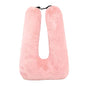 Travel Pillow Car Pillow(28x18in) U Shaped Cushion Pillow, Long Distance Travel Sleep Pillow for Head and Body Support for Adults Children (Pink) - color: Pink