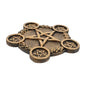 VALICLUD Pentacle Star Candleholder Decorative Altar Prop Elegant Desktop Candle Holder Compact Space Saving Design for Home Bar Restaurant Wiccan Sacrifice Ritual
