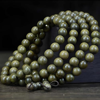 Zen Dear Unisex Burried Ebony Prayer Beads Buddha Buddhist Prayer Beads Meditation Mala Necklace Bracelet - style: 06mm 108 Beads