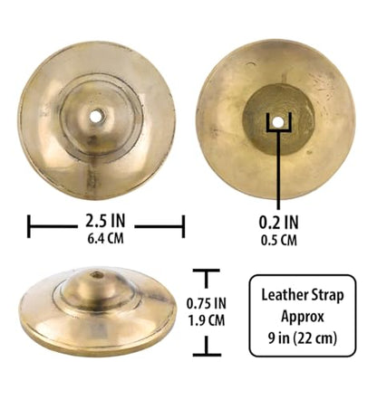 Mudra Crafts Tibetan Tingsha Bells Yoga Chimes – Plain Tibetan Finger Cymbals Meditation Bells for Mindfulness, Prayer, and Sound Healing - color: Plain, size: 2.5 Inches