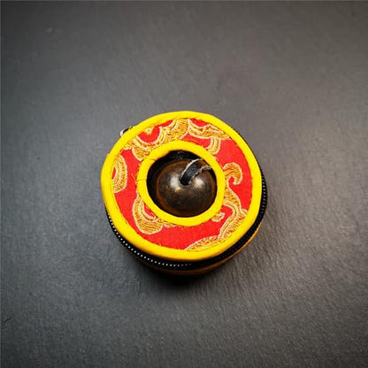 Tibetan Tingsha Bell Set - Tibetan Cymbals - for Sound Healing, Yoga, Meditation, and Mindfulness,Handmade in Nepal,Made of Brass,Plain Pattern,6.5cm/2.6 inch - color: 5-Brass-Brown-6.5cm