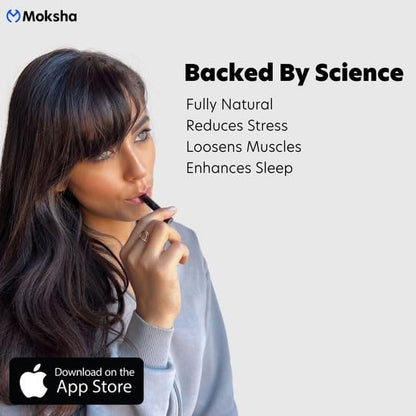Moksha O₁ | Gamified Breathwork Tool | Smart Meditation Device | iOS Only | Mindfulness Tool for Immediate Calm and Instant Anxiety Relief | Sleep Aid Device (Moon) - color: Moon