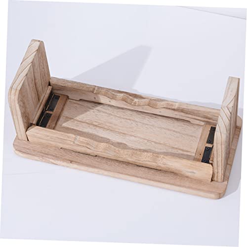 Totority Meditation Stool Portable Wooden Kneeling Bench Legs for Zen Practice Home Decor and Buddhist Meditation Sessions