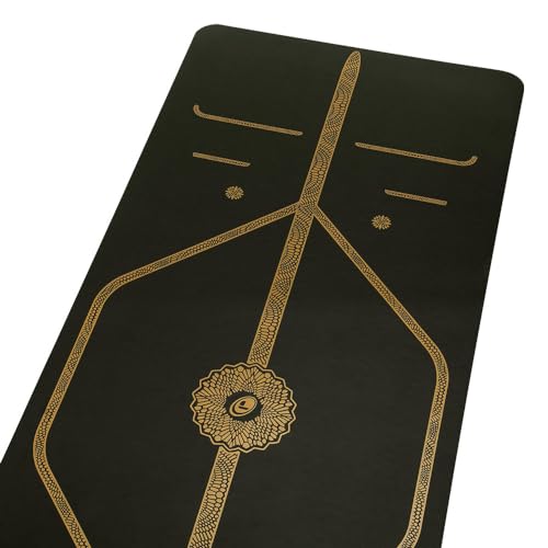 Liforme Printed Yoga Mat Collection - Free Yoga Bag Included - Patented Alignment System, Warrior-like Grip, Non-Slip, Eco-friendly, Sweat-resistant, Long, Wide and Thick for Comfort