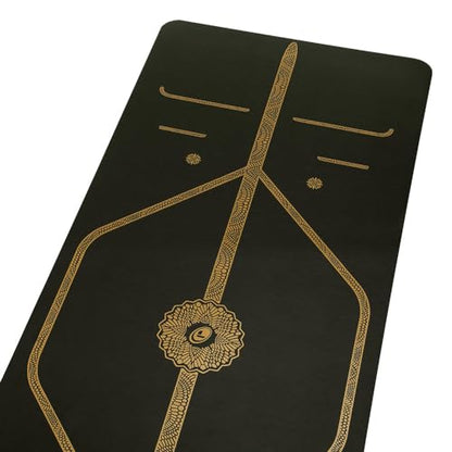 Liforme Printed Yoga Mat Collection - Free Yoga Bag Included - Patented Alignment System, Warrior-like Grip, Non-Slip, Eco-friendly, Sweat-resistant, Long, Wide and Thick for Comfort
