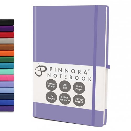 Pastel Purple 5.95"x8.45" Notebook – Everyday Journal Note Book & Monthly Planner, 192 Pages, Notebooks for Education, Office & Travel, Durable Cover, Smooth Paper, Ideal Lined Note Pad - color: Pastel Purple
