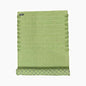 Indian Handmade100 % Organic Anti Skid Multi Colour Cotton Yoga Mat - Eco-Friendly Hand-Woven Rug - Non-Slip & Thick (24”x72”x5mm) for Hot yoga & Everyday Fitness at Home - Comfortable & Foldable Extra-Long Mat - color: Green