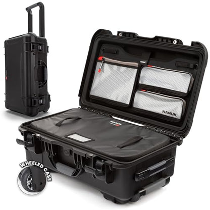 NANUK 935 Pro Photo with N-Cubik – Waterproof Travel Camera Hard Case with 13L N-Cubik Insert and Wheels, 22” x 14” x 9”, Dustproof and Impact-Resistant, Airline Carry-On Approved – Black - size: 935 with 1 Mobile Organizer
