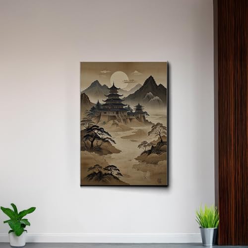 Japanese Wall Art, Minimalist Wall Art, Neutral Abstract Art, Modern Minimalist, Zen Wall Art, Zen Printed Wall Art, Japanese Art Print, Wall Art Canvas, Decor