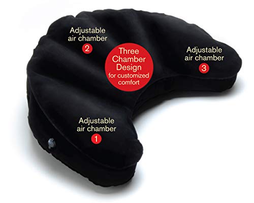 Brightspot Air Inflatable Travel Meditation Cushion in Black
