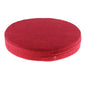 6cm Portable Round Yoga Meditation Cushion - Weight Breathable Linen, Perfect for Home and Outdoor Exercise - Red