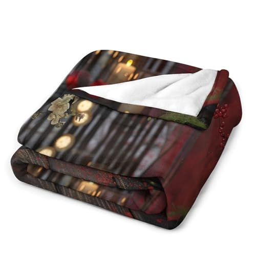 Glowing Massage Stone Throw Blanket, Soft Lightweight Cozy Warm Towels Candle Spa Flannel Blankets for Couch Bed Travel, 50"x60" - color: Glowing Massage Stone, size: 50"x60"